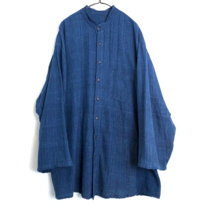  Ρơ Хɥ顼 ǥġ1980's-Vintage Indigo Dyed L/S Band Collar Shirt