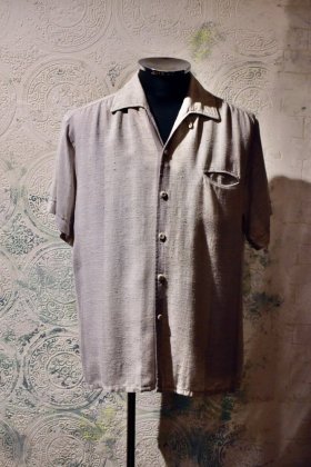 古着 通販　us 1960s sears cotton nep stripe s/s shirt
