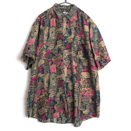  ΡImpactۥơ S/S 륯ġ1980's-Vintage Short Sleeve Silk Shirt