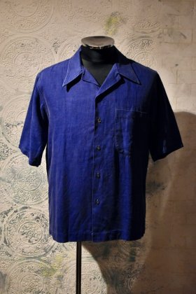 古着 通販　British 1950s Van Husen linen leisure shirt