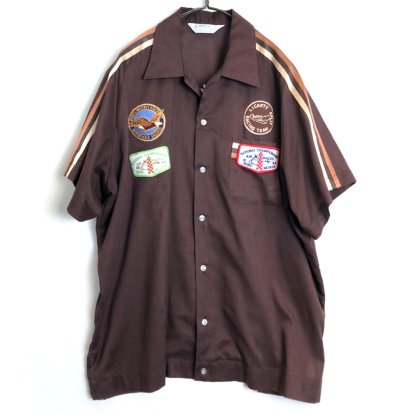  ΡHiltonۥơ ܡ󥰥ġ1980's-Vintage Bowling Shirt