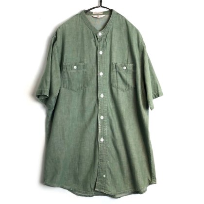  ΡLANCERۥơ S/S Ρ顼ġ1970's-Vintage Short Sleeve Collarless Shirt