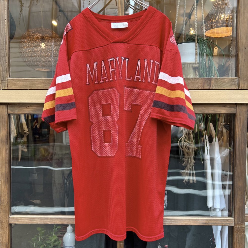 ヴィンテージ フットボール T シャツ【Unknown Brand】【1990's-】Red Mesh