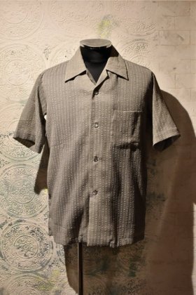  ΡJapanese 1960~70s seersucker s/s shirt