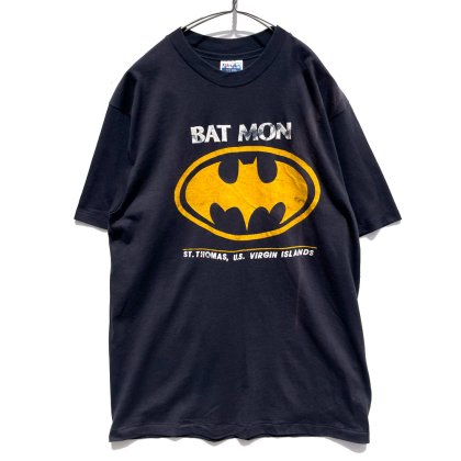  ΡBAT MON - Made In USAۥơ ѥǥץ Tġ1980's-Vintage Print T-Shirt