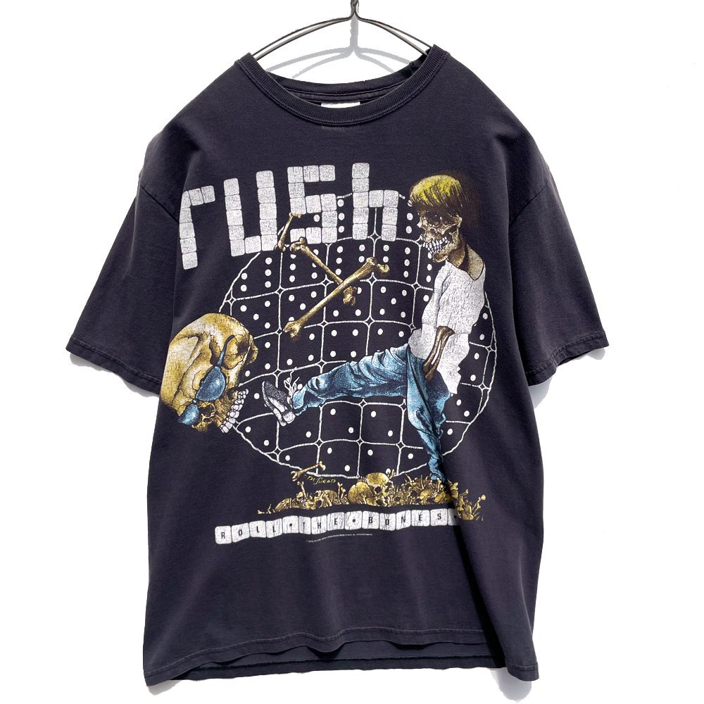 rush Tシャツ ヴィンテージ ROLL・THE・BONES バンド - 通販 - csa ...