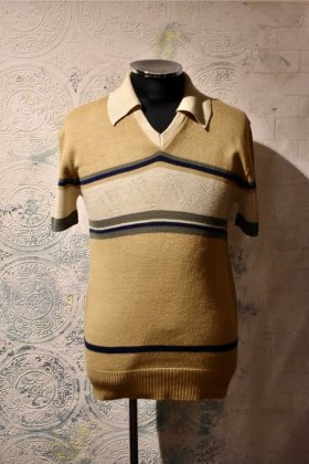 古着 通販　us 1970s knit polo shirt
