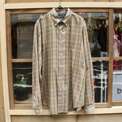  Ρ  ơ L/S BD åȥ ġ1990's-ۡRalph LaurenBR Plaid