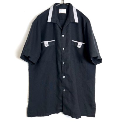  ΡDAccordۥơ S/S ץ󥫥顼ġ1980's-Vintage Short Sleeve Open Collar Shirt