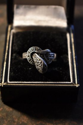  ΡBelphegol Zoo vintage snake motif silver marcasite ring ơ ͡ С ޡ  