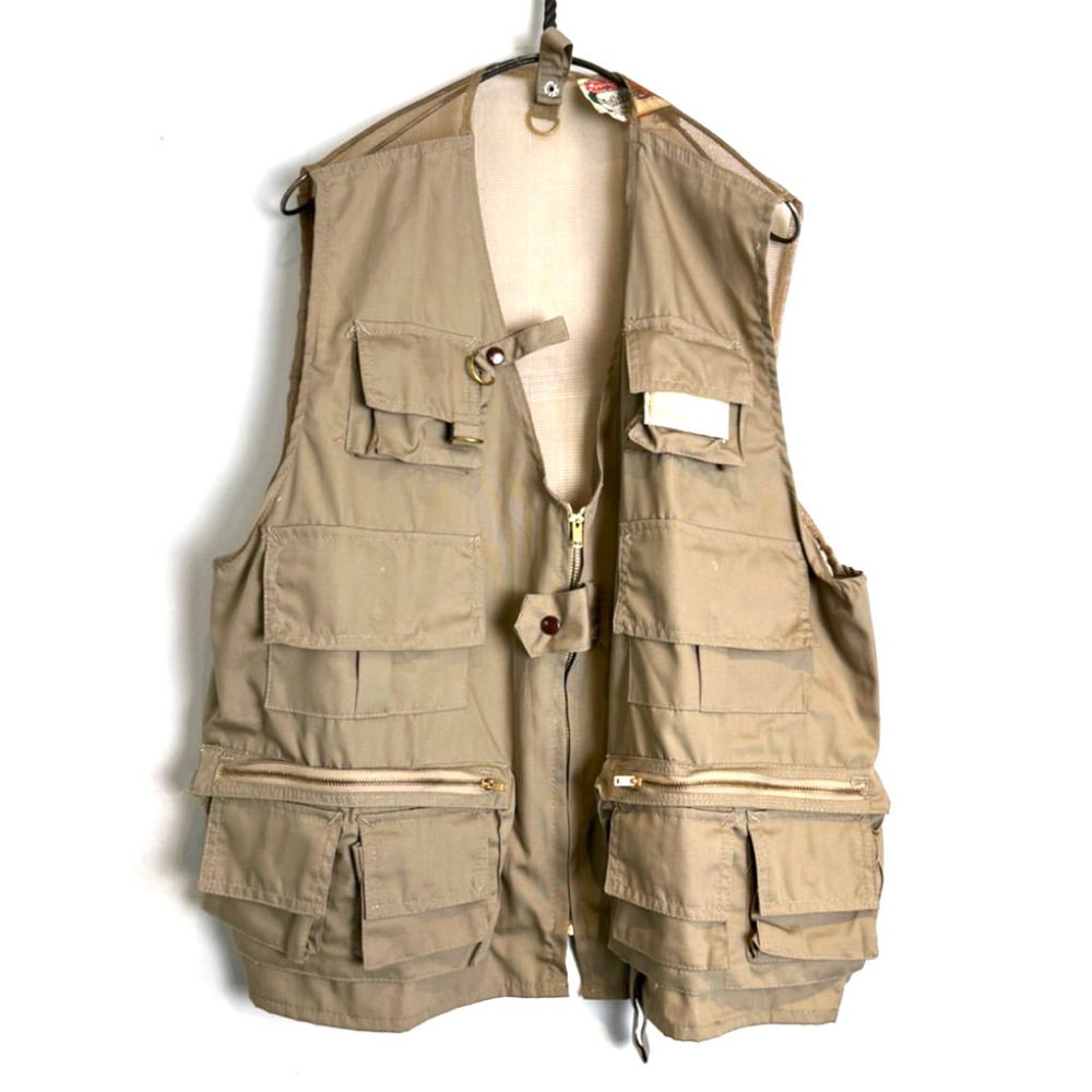 vintage fishing vest フィッシングベスト - ベスト