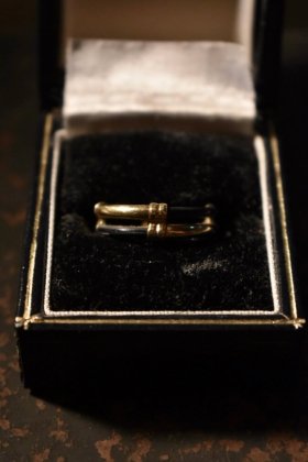 古着 通販　Vintage Jewelry Expo gold × elephant hair ring ヴィンテージ 18K リング 