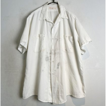  Ρơ S/S ġ1960's-Vintage Short Sleeve Work Shirt