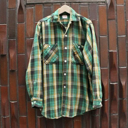  Ρơ L/S åȥͥ ġ1960's-ۡpenney's BIG MACGreen Plaid