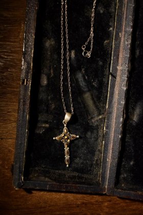  ΡVintage Jewelry Expo mid 20th silver  tiger eye cross necklace ơ С   ͥå쥹 