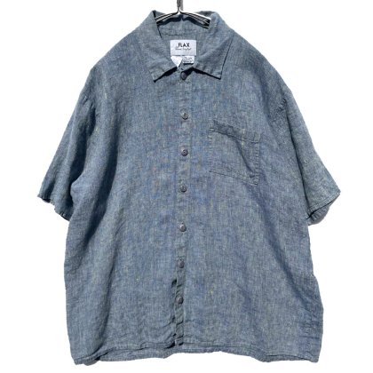  ΡFLAXۥơ ȥ˥ͥ ץ󥫥顼ġ1990's-Vintage Linen Shirt