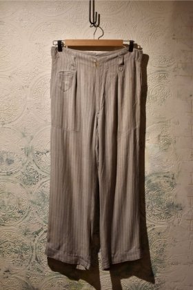  ΡJapanese 1950s rayon stripe slacks