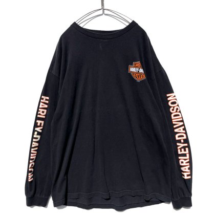  ΡHARLEY-DAVIDSONۥơ ϡ졼ץ L/S T 2014'sVintage Print T-Shirt