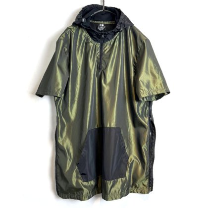  Ρơ S/S Υå 1990's-Vintage Iridescent Color Short Sleeve Anorak