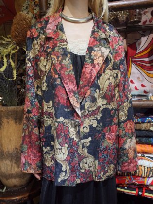  ΡFlower  Arabesque Double Pattern Jacket