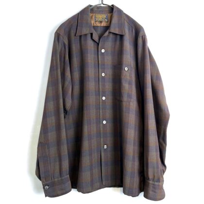  ΡڥɥȥSir PENDLETONۥơ ץ󥫥顼 륷ġ1960's-Vintage Loop Collar Wool Shirt