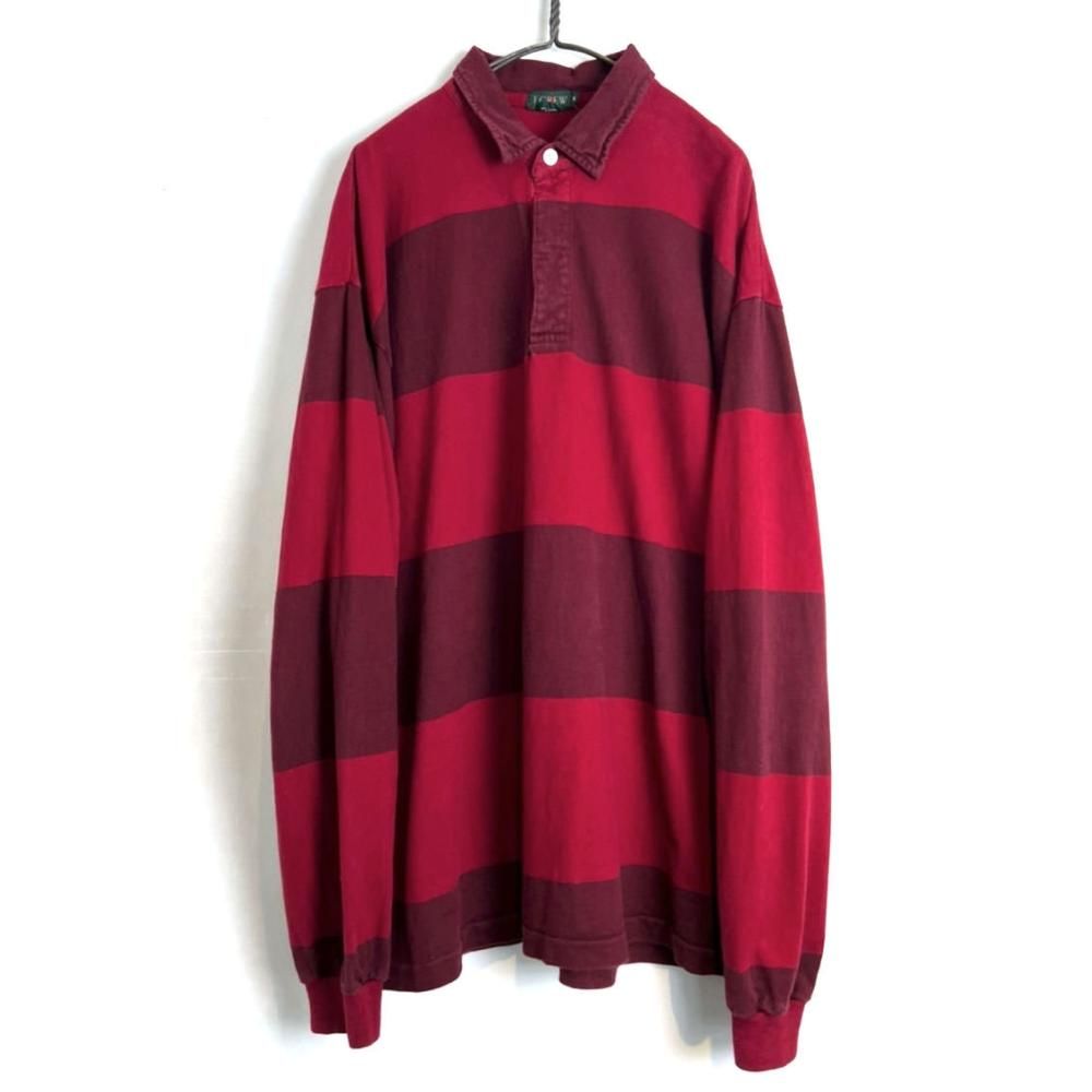 J.CREWラガーシャツ ヴィンテージ 台湾製 L 90年代 J.CREWラガーシャツ ヴィンテージ 台湾製 L 90年代