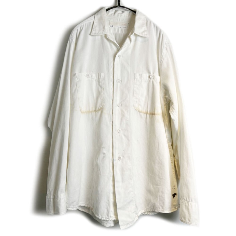 ヴィンテージ オープンカラー ワークシャツ【1960's-】Vintage Open Collar Work Shirt