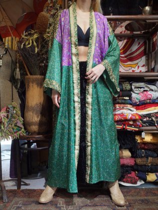  ΡDEAD STOCKIndia Silk Patchwork Gown 4