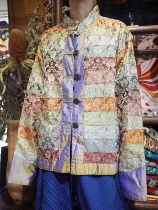  ΡIridescent Jacquard China Shirt Jacket