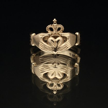 古着 通販　ヴィンテージ クラダーリング【14kt Gold Made In UK】Vintage Claddagh Ring