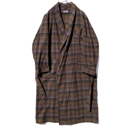 古着 通販　ペンドルトン【PENDLETON】ヴィンテージ オンブレチェック ウールガウン【1950's-】Vintage Wool Robe