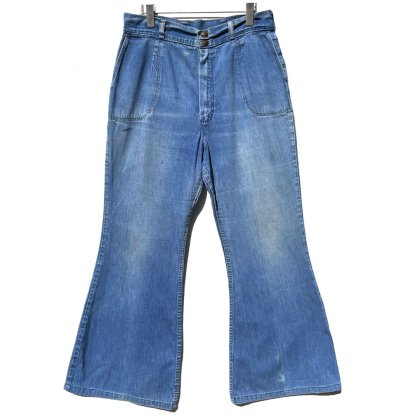  Ρ󥰥顼Wrangler - Made In USAۥ٥ܥȥ ǥ˥ѥġ1970's-Vintage Bell Bottoms W-31