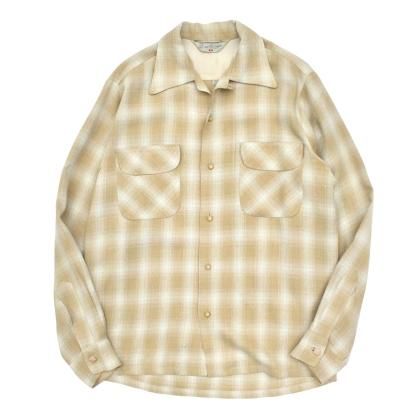 ヴィンテージ L/S ループカラー レーヨン シャツ【Sportsman CAL