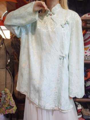  Ρc.1960s Art Nouveau Jacquard China Jacket