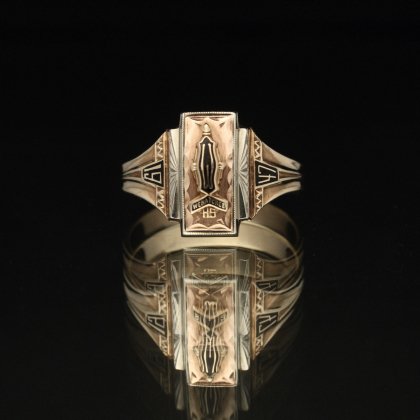  Ρơ å󥰡JOSTEN 10kt Goldۡ1947's-3 Color Gold Class Ring