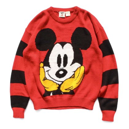 古着 通販　ヴィンテージ C/N ミッキー ニット【Mickey & Co.】【1990's-】Jersey Design