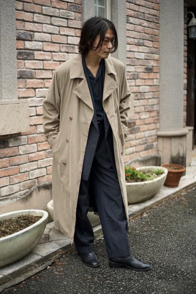 LONDON FOG Trench Coat × Double Breasted Set Up Style