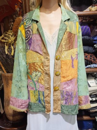古着 通販　Embroidery & Patchwork Aurora Jacket