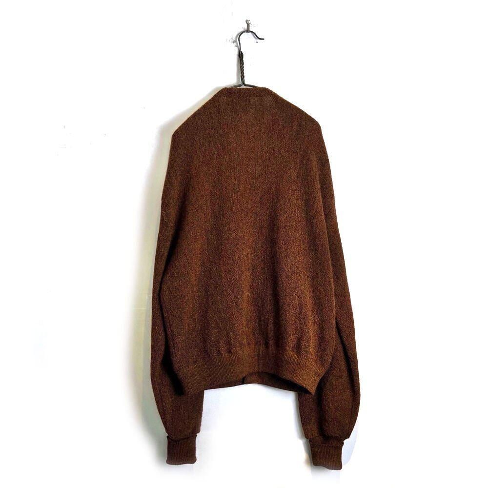 【ROSEN BLATTS】ヴィンテージ アルパカウール スポーツカーディガン【1960's-】Vintage Alpaca Cardigan