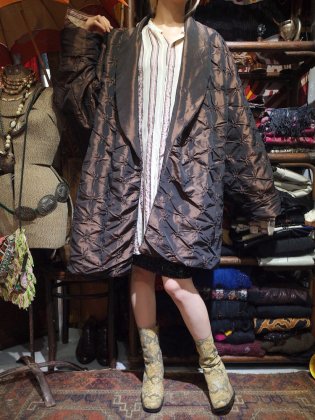  ΡBronze Embroidery Gown Coat