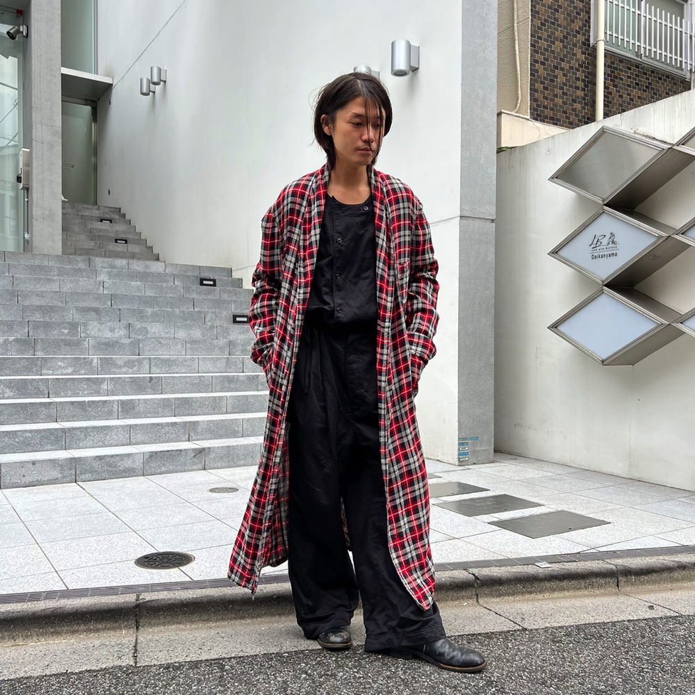 ヴィンテージ レーヨンガウン【1960's-】Vintage Rayon Plaid Robe