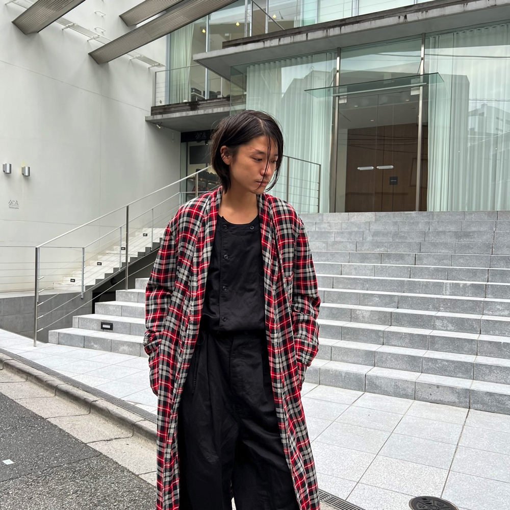 ヴィンテージ レーヨンガウン【1960's-】Vintage Rayon Plaid Robe