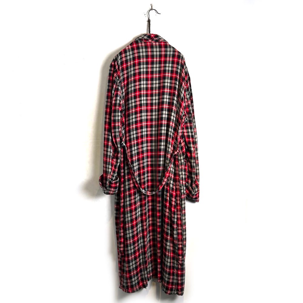 ヴィンテージ レーヨンガウン【1960's-】Vintage Rayon Plaid Robe