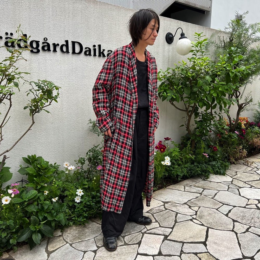 ヴィンテージ レーヨンガウン【1960's-】Vintage Rayon Plaid Robe