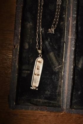  ΡEgypt silver  gold cartouche necklace ơ ȥ С  ͥå쥹 