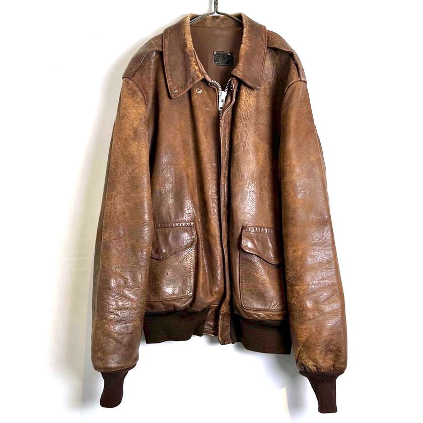 【U.S.A.F】ヴィンテージ フライトジャケット レザージャケット【1940's-】Vintage Type A-2 Leather Flight  Jacket