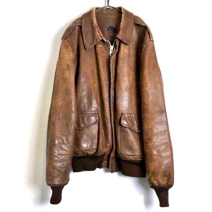  ΡU.S.A.Fۥơ ե饤ȥ㥱å 쥶㥱åȡ1940's-Vintage Type A-2 Leather Flight Jacket