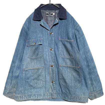  ΡSearsۥơ ֥󥱥åդ С ǥ˥ॸ㥱åȡ1970'sVintage Denim Coverall Jacket