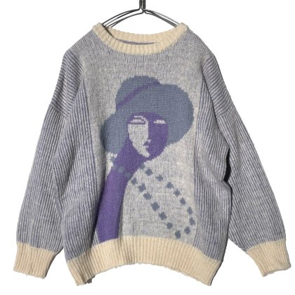  Ρơ եѥ 롼ͥå 1960's-Vintage Crewneck Ski Knit