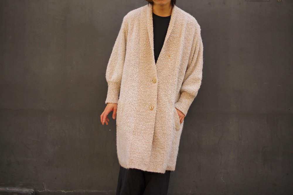 【IMAGE】ヴィンテージ ニットパイル ロングカーディガン【1980's-】Vintage Knit Pile Gown